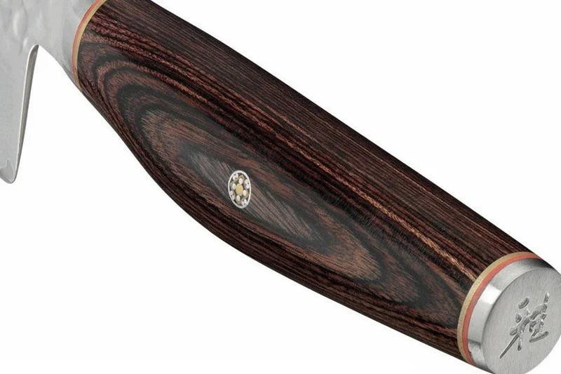 Couteau de chef japonais Miyabi 6000MCT lame martelée 16cm + manche en Pakka