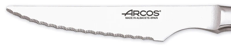 Coffret de 6 couteaux à steak monobloc Arcos lames acier inox microdentées