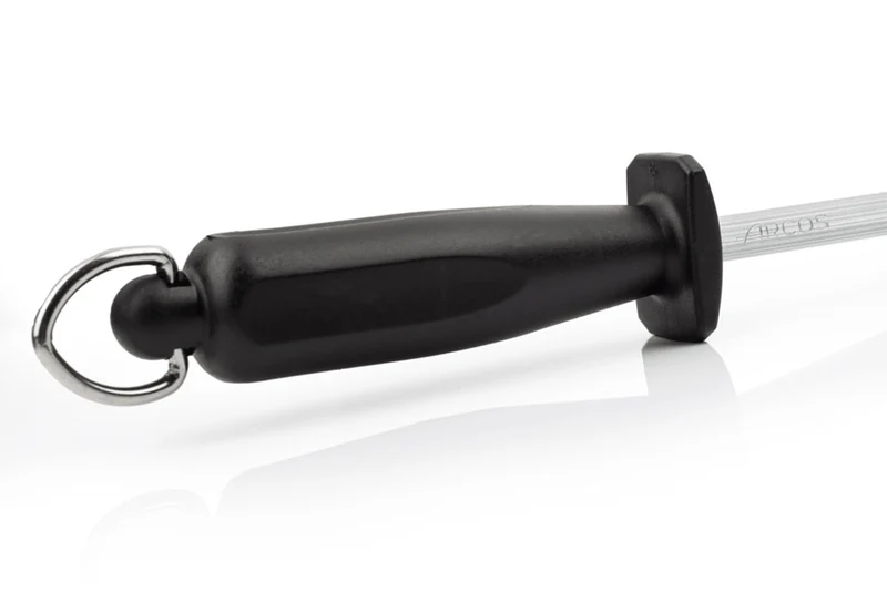 Bloc en pin 4 couteaux + 1 fusil Arcos MAITRE lames acier inox NITRUM