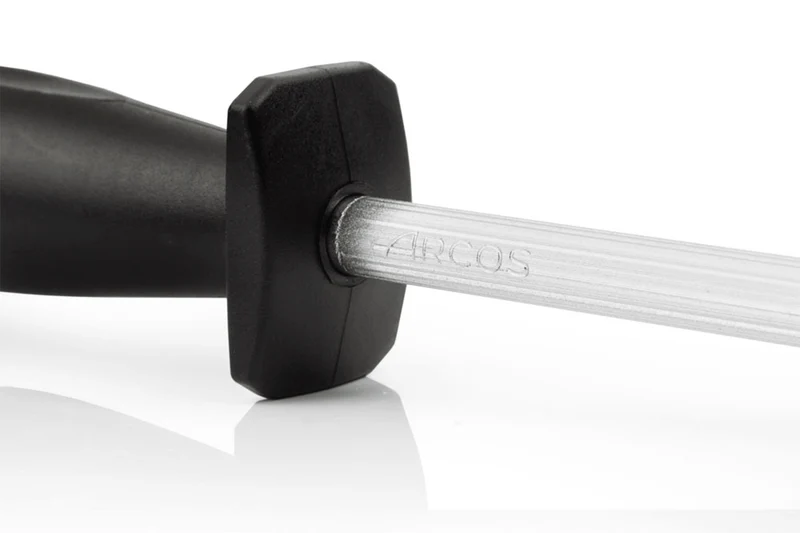 Bloc en pin 4 couteaux + 1 fusil Arcos MAITRE lames acier inox NITRUM