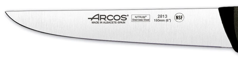 Bloc en noyer 5 couteaux Arcos UNIVERSAL lames acier inox NITRUM
