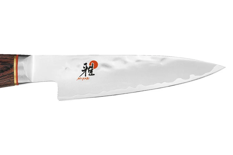 Couteau d'office japonais Miyabi 6000MCT lame martelée 9cm + manche en Pakka