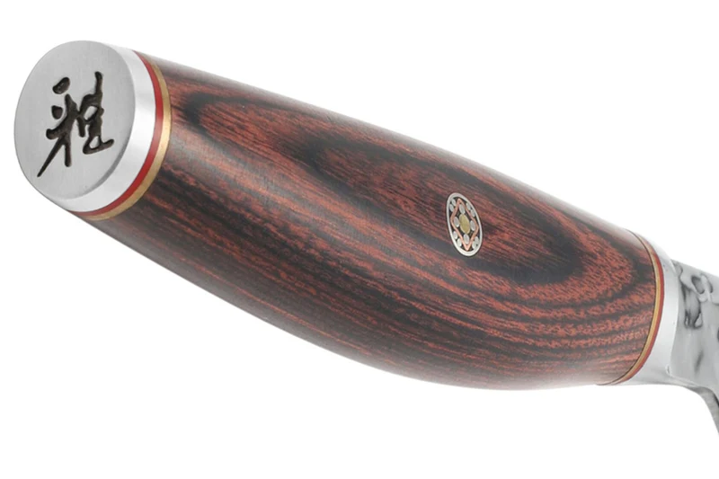 Couteau d'office japonais Miyabi 6000MCT lame martelée 9cm + manche en Pakka