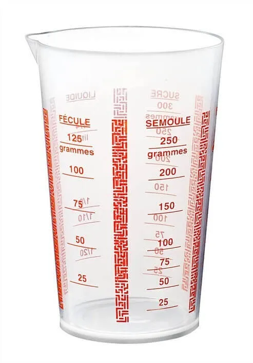 Verre doseur plastique 1/4L