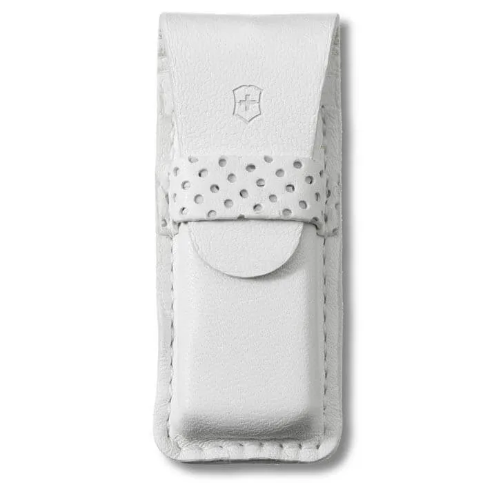 Etui cuir blanc Victorinox pour couteaux suisses 5,8cm - Jusqu'à 5 pièces
