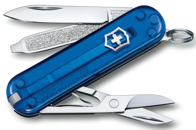 Couteau suisse Victorinox Classic SD Colors Translucide Deep Ocean 58mm 7 fonctions